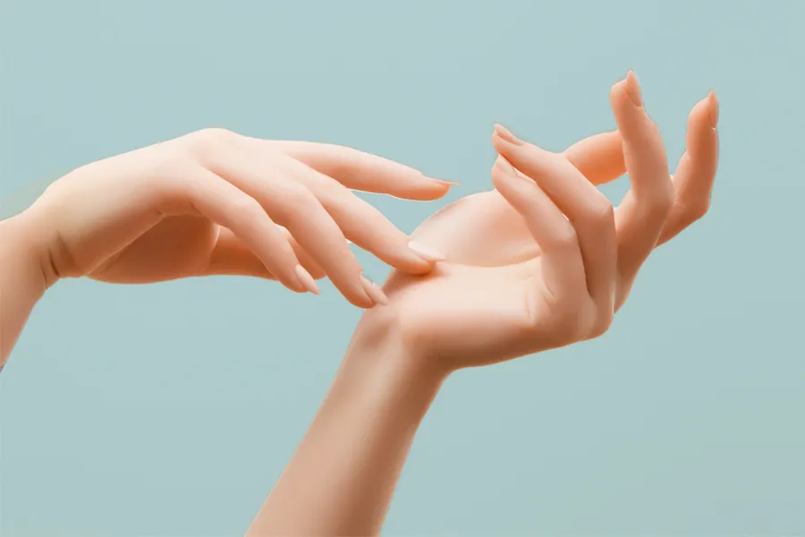 Radiofrequency-Microneedling-for-Hands-Clinic A woman's smooth hands. Schedule Radiofrequency Microneedling for Hand Skin Treatment from ProCare Wellness Institute in Savannah.